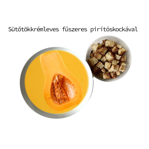 Sütőtökkrémleves fűszeres pirítóssal 0.5L