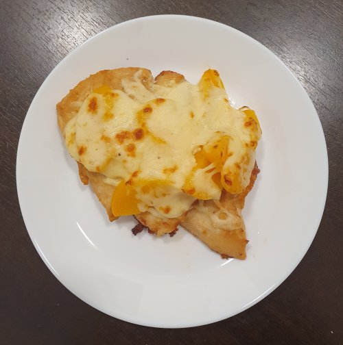 Barackos-sajtos csirkemell csőben sütve