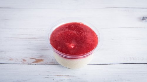 Grízpuding házi eperöntettel